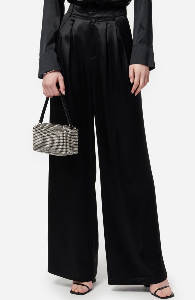 CAMI NYC Davina High Waist Satin Wide Leg Pants, Alternate, color, 