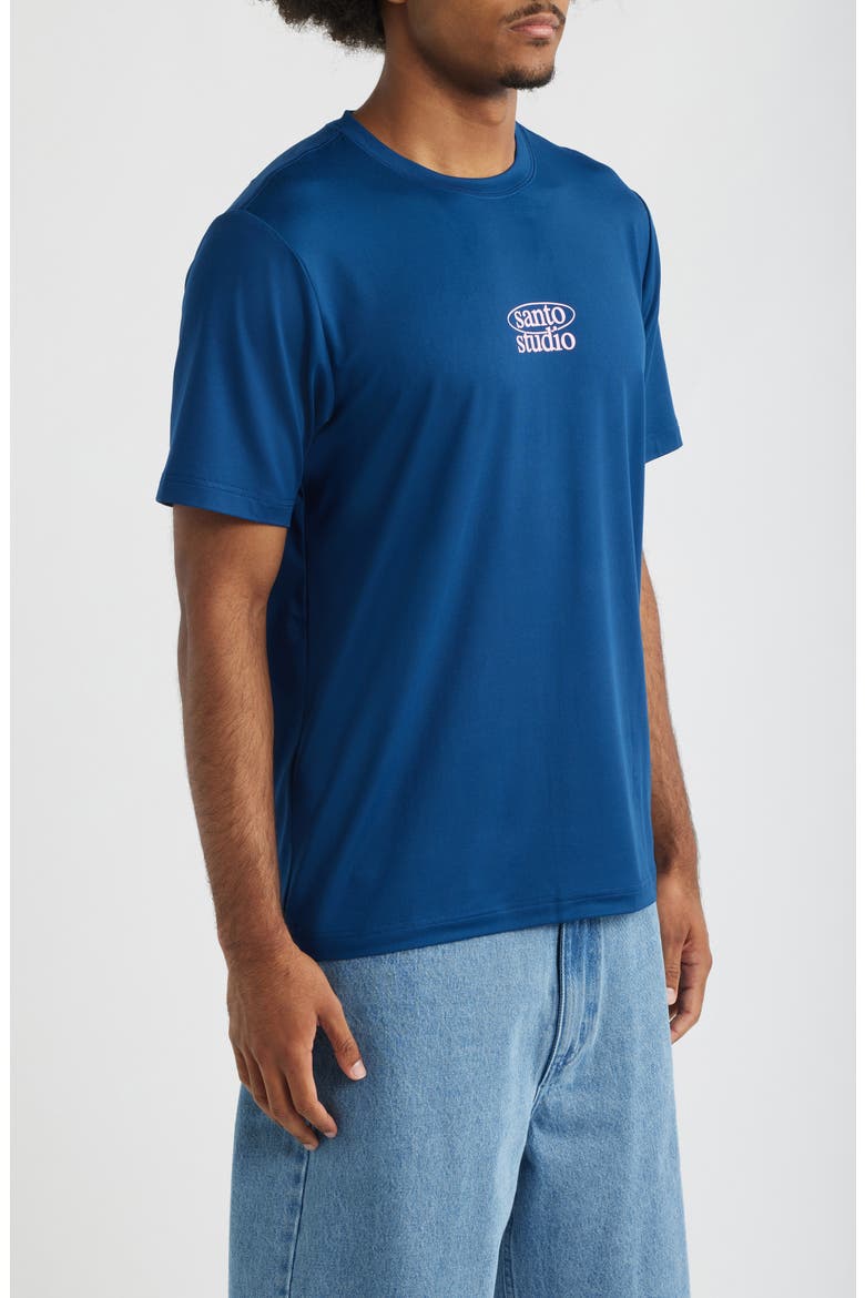 Waiting Tech Graphic T-Shirt, Alternate, color, NAVY