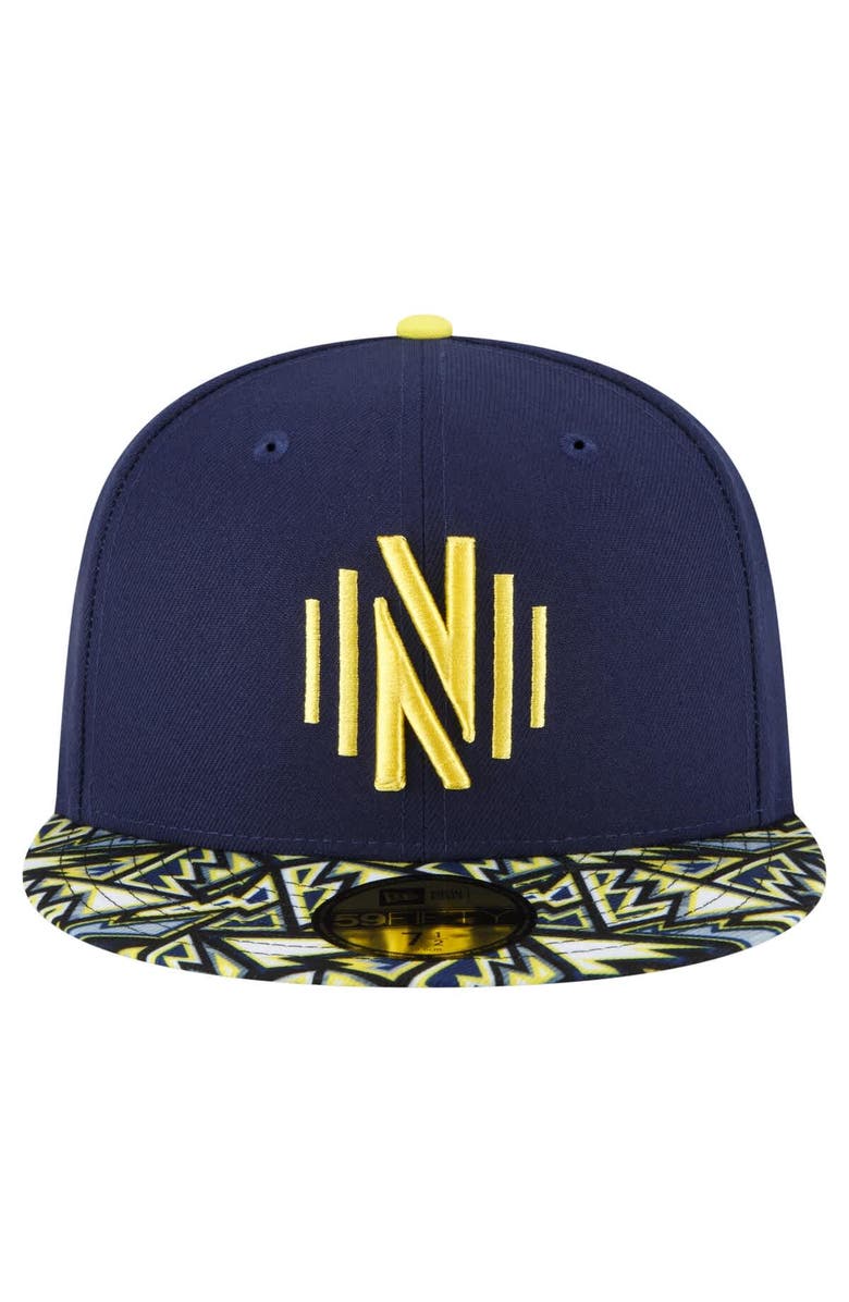 New Era Men's New Era Navy Nashville SC Element Tech Pack 59FIFTY Fitted Hat, Alternate, color, Navy