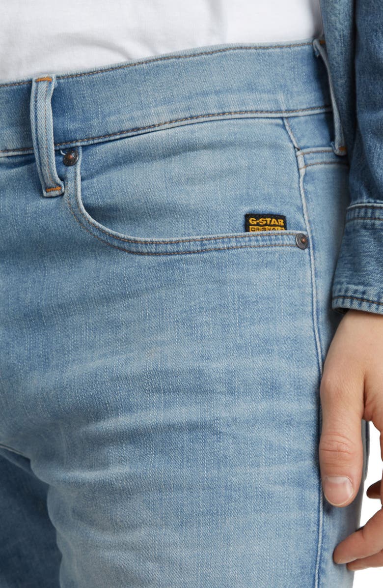 G-STAR Revend Skinny Jeans, Alternate, color, Light Indigo Aged