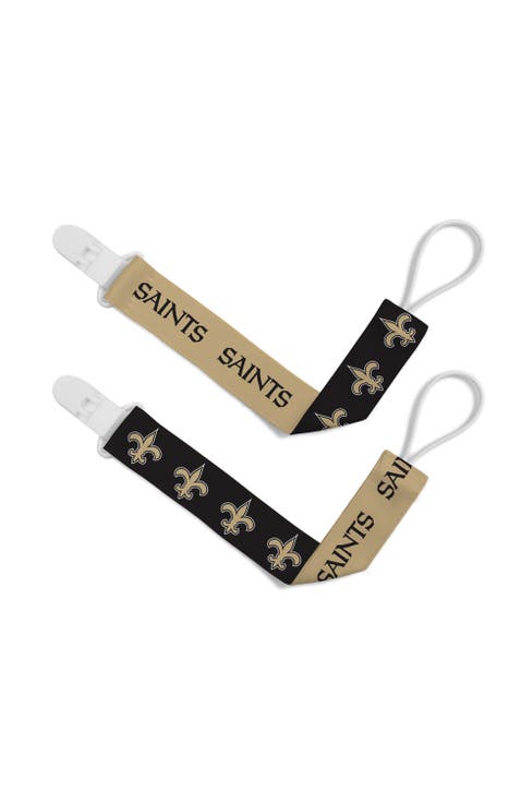 New Orleans Saints Pacifier Clip 2-Pack