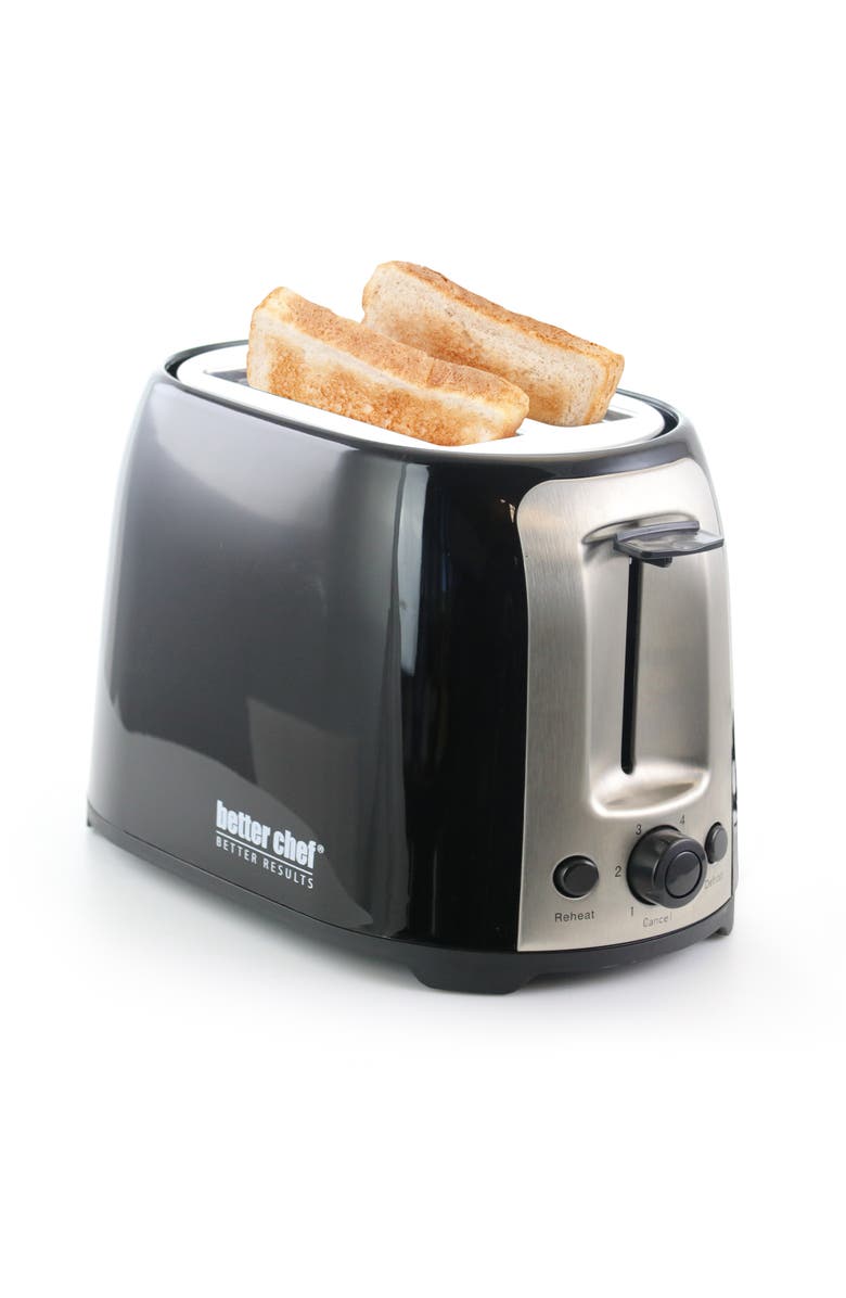 Better Chef Cool Touch Wide Slot Toaster, Main, color, Black