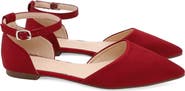 Kailee P Bella Satin Pointed Toe Flats