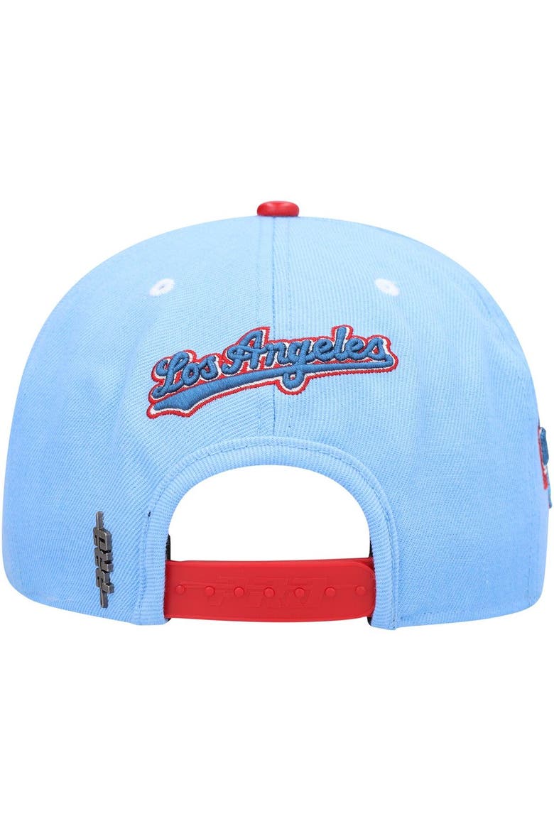 Men's Pro Standard  White/Light Blue Los Angeles Dodgers Blue Raspberry Ice Cream Drip Snapback Hat, Alternate, color, White