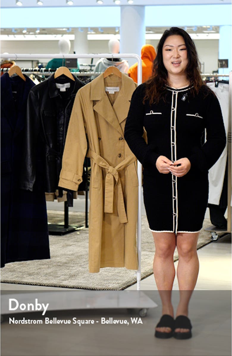 Long Sleeve Tweed Minidress, sales video thumbnail