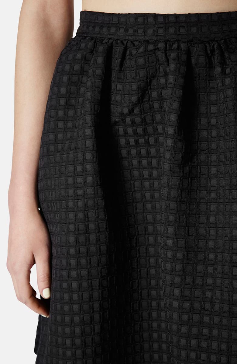 Topshop Textured A-Line Skirt, Alternate, color, 