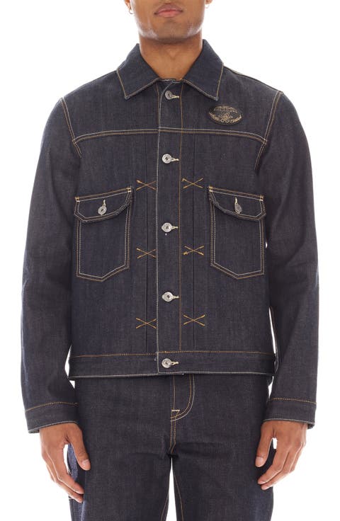 Embroidered Denim Trucker Jacket