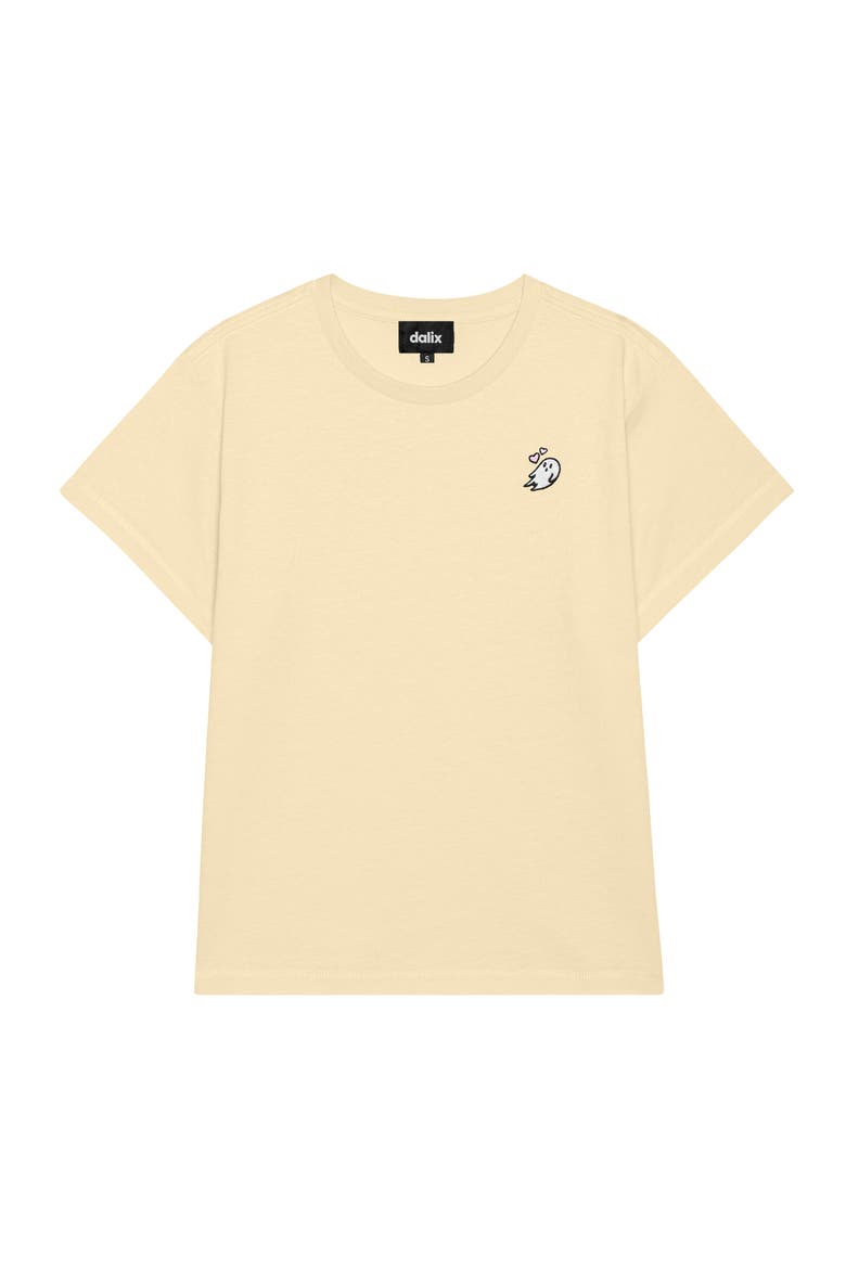 Womens Heartly Ghost Lightweight High Waisted Tee, Main, color, Butter Cream