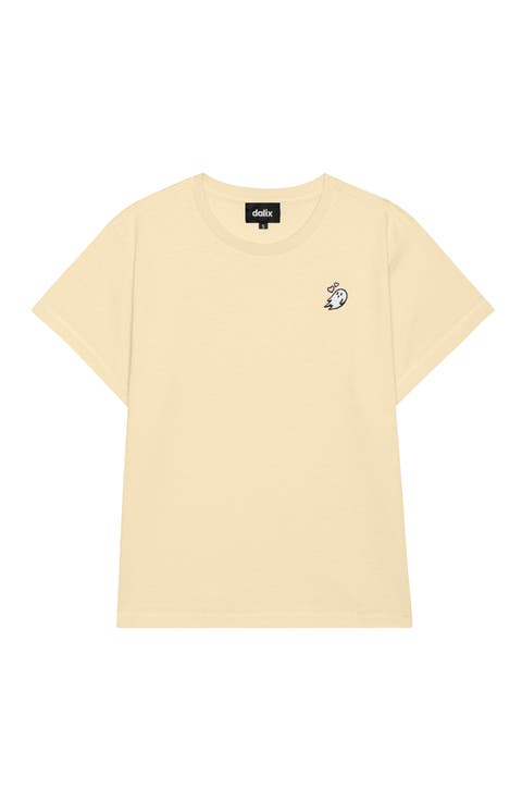 Womens Heartly Ghost Lightweight High Waisted Tee