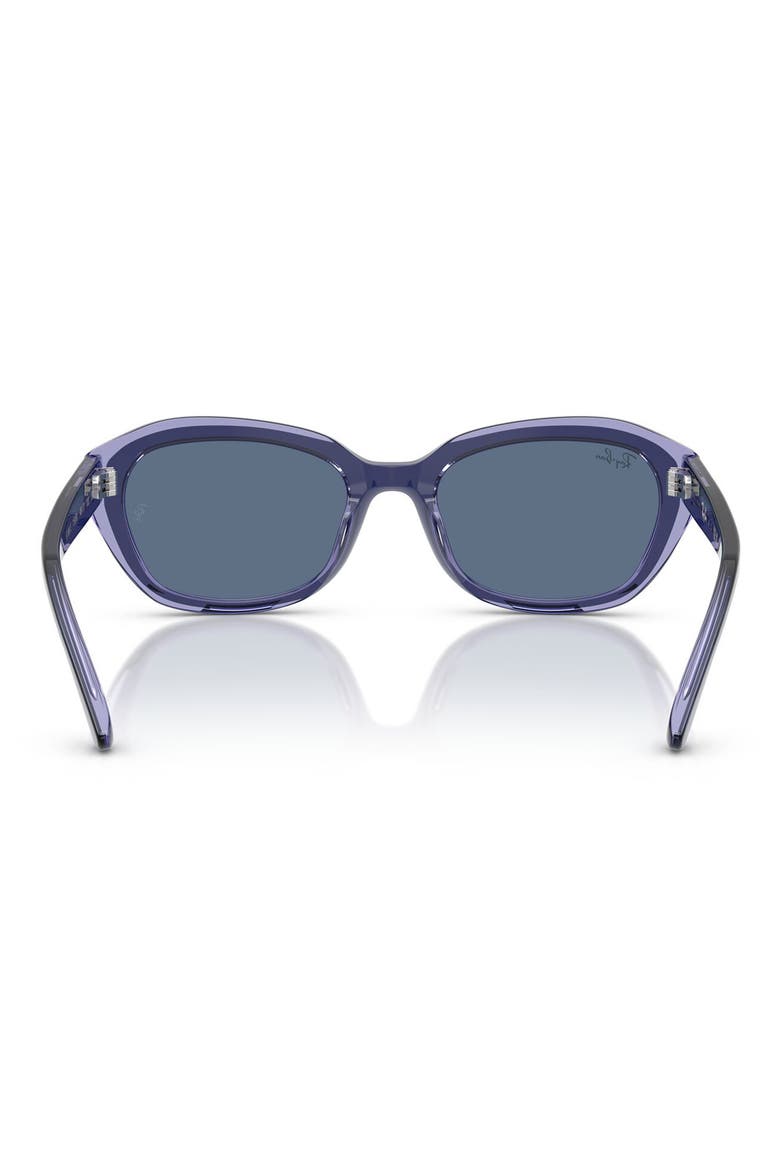 Kids' 48mm Irregular Sunglasses, Alternate, color, VIOLET / DARK BLUE