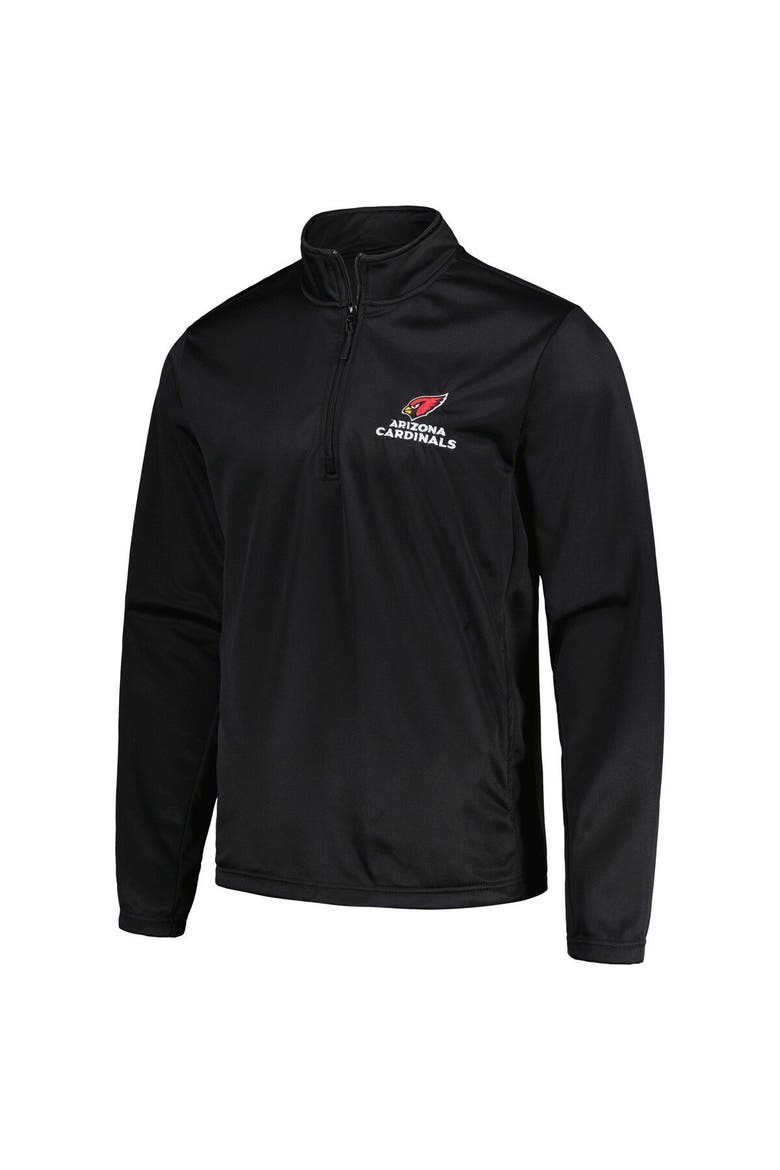 Men's Dunbrooke Black Arizona Cardinals All-Star Tech Quarter-Zip Top, Alternate, color, Black