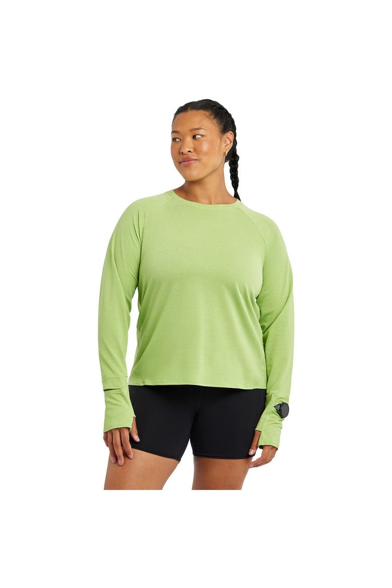 Flyout Long-Sleeve Shirt - Women's, Alternate, color, Limelight