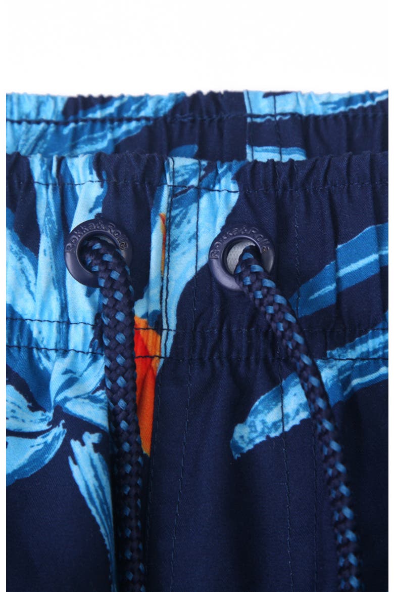 All-Day Comfort Mesh-Lined Swim Trunks, Alternate, color, Tropical floral