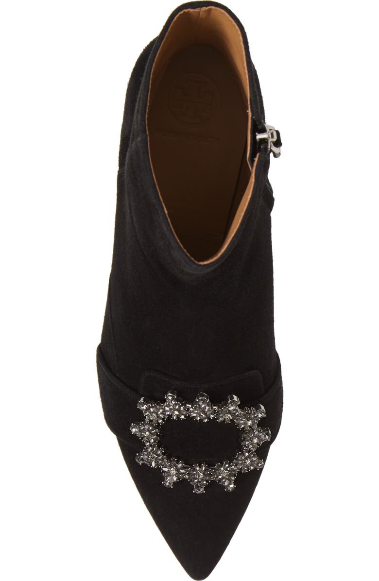 Tory Burch Crystal Buckle Bootie, Alternate, color,