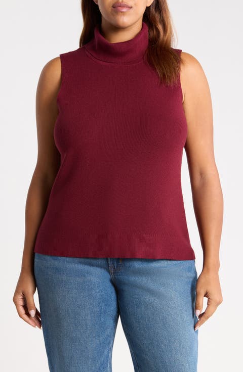 Kelly Sleeveless Turtleneck Top