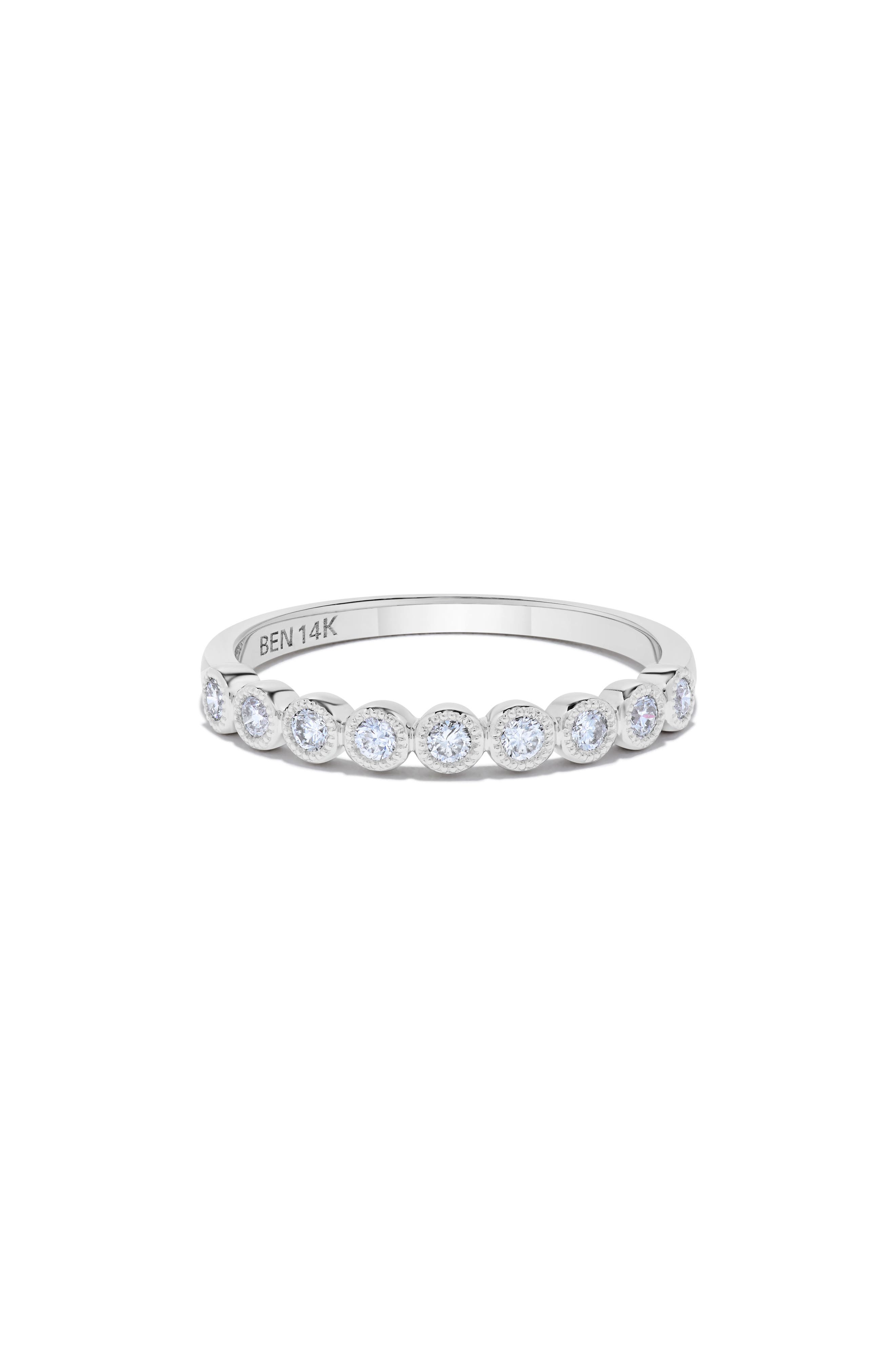 H.J. Namdar Bezel Diamond Stacking Ring - 0.24ct.