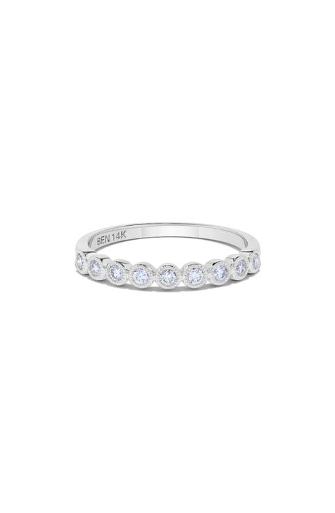 Bezel Diamond Stacking Ring - 0.24ct.