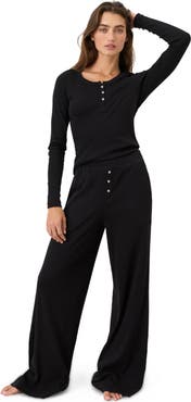 Pact Dream Rib Wide Leg Lounge Pant Made With Organic Cotton