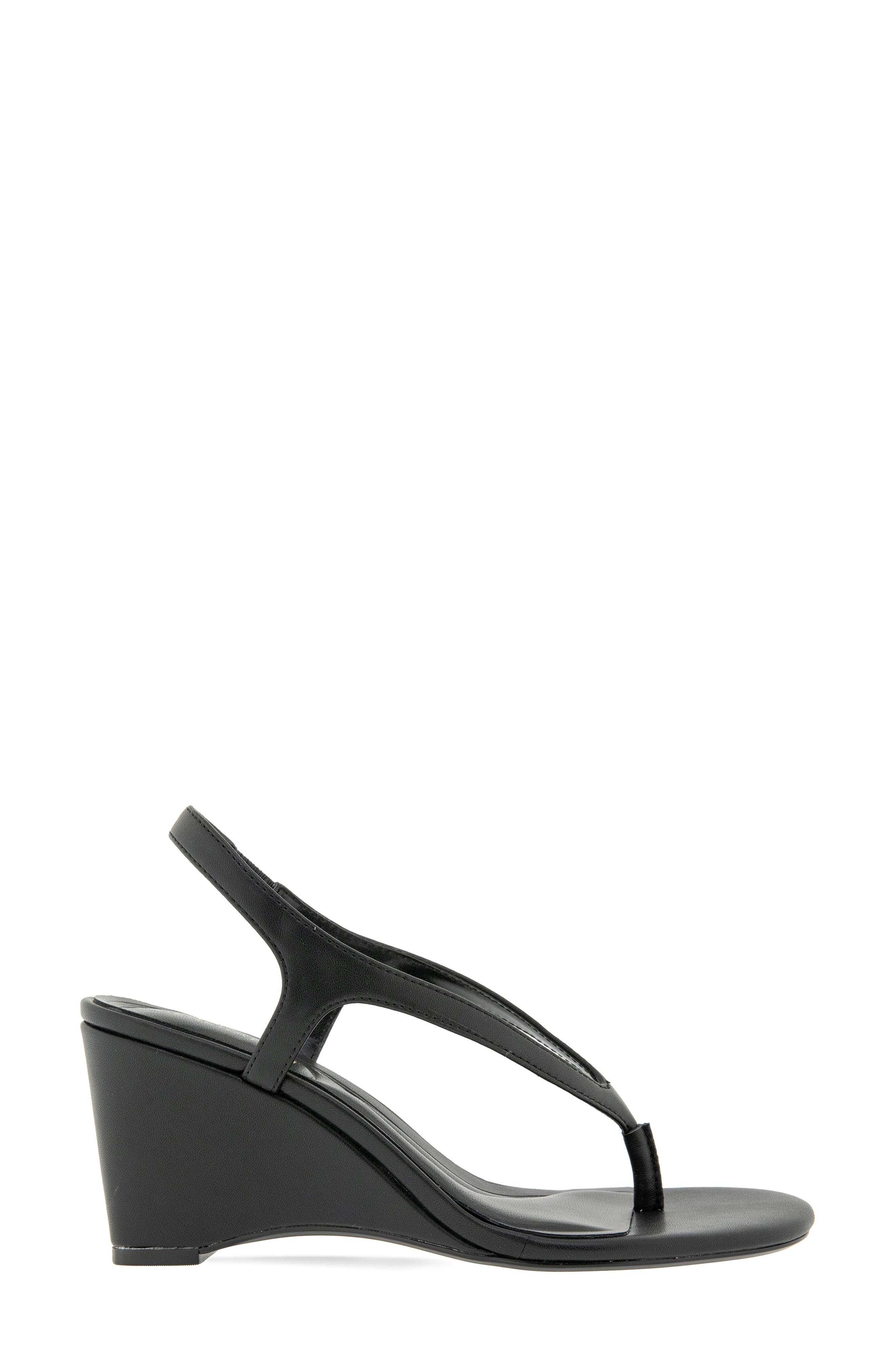 BCBGeneration Serenity Wedge Sandal, Alternate, color, Black