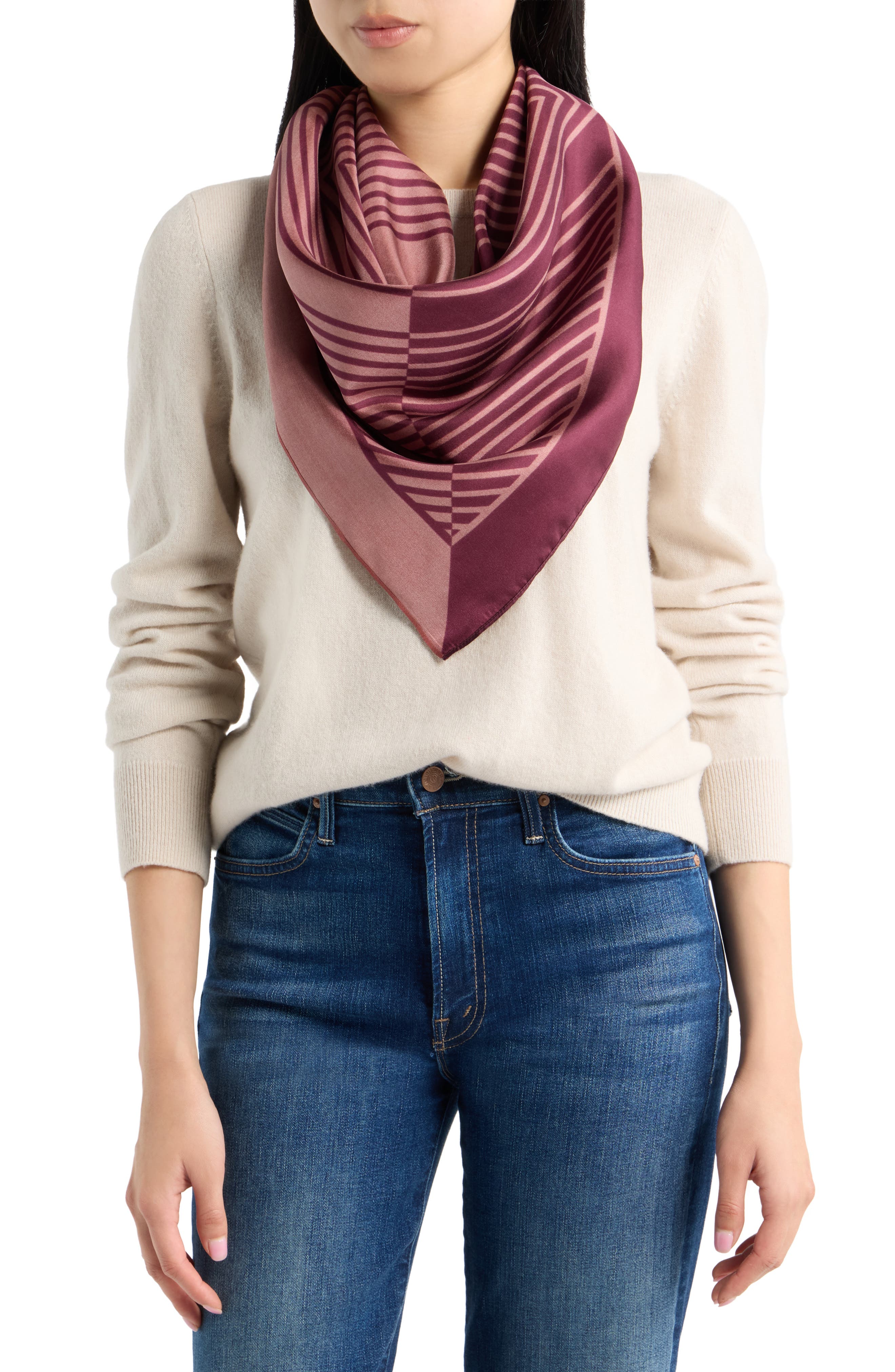 BURGUNDY ABSTRACT SQUARE