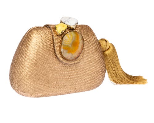 Rafé New York Rafe New York Tamu Bean Clutch In Gold