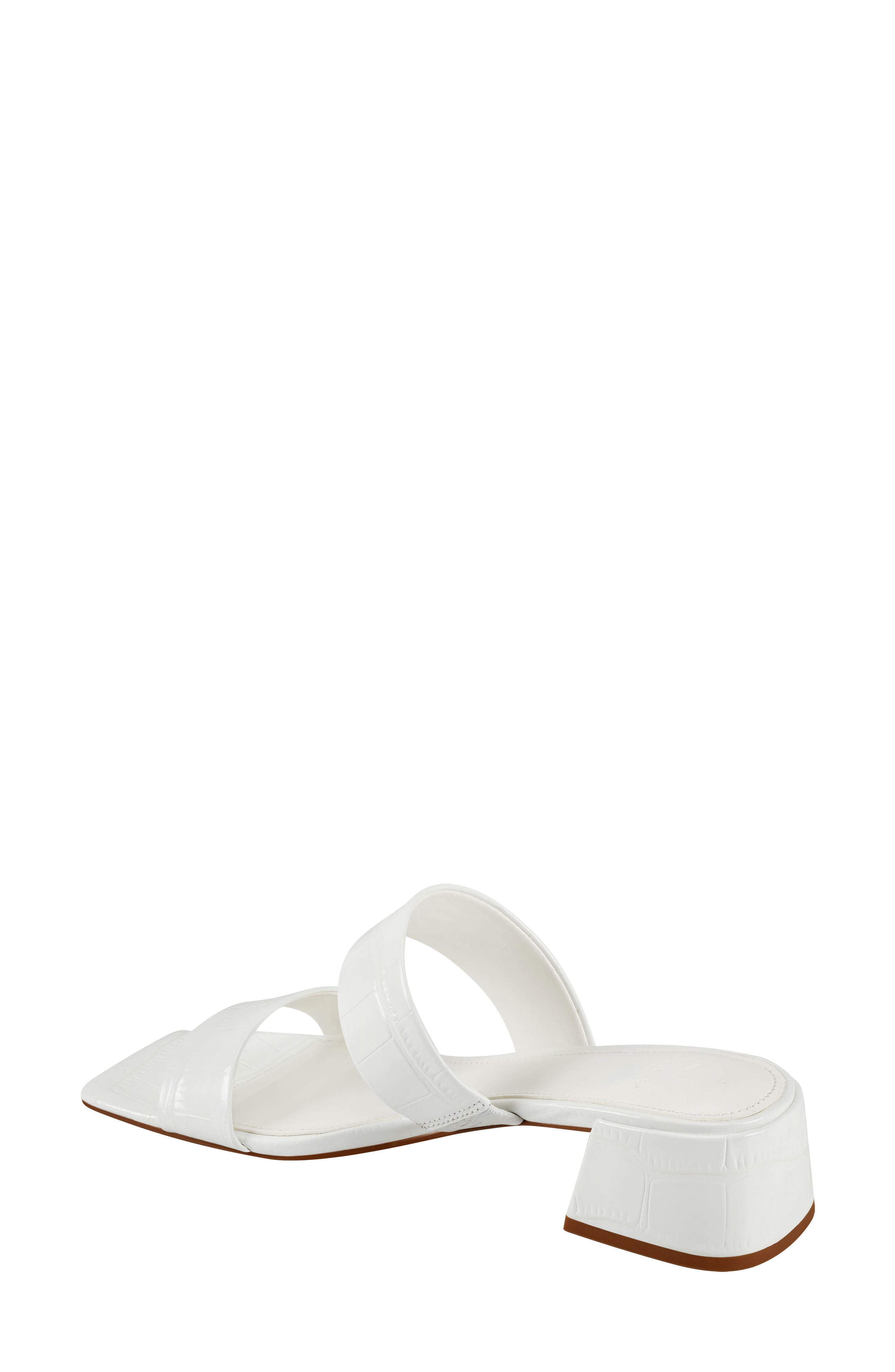 Pat Slide Sandal, Alternate, color, WHITE LEATHER