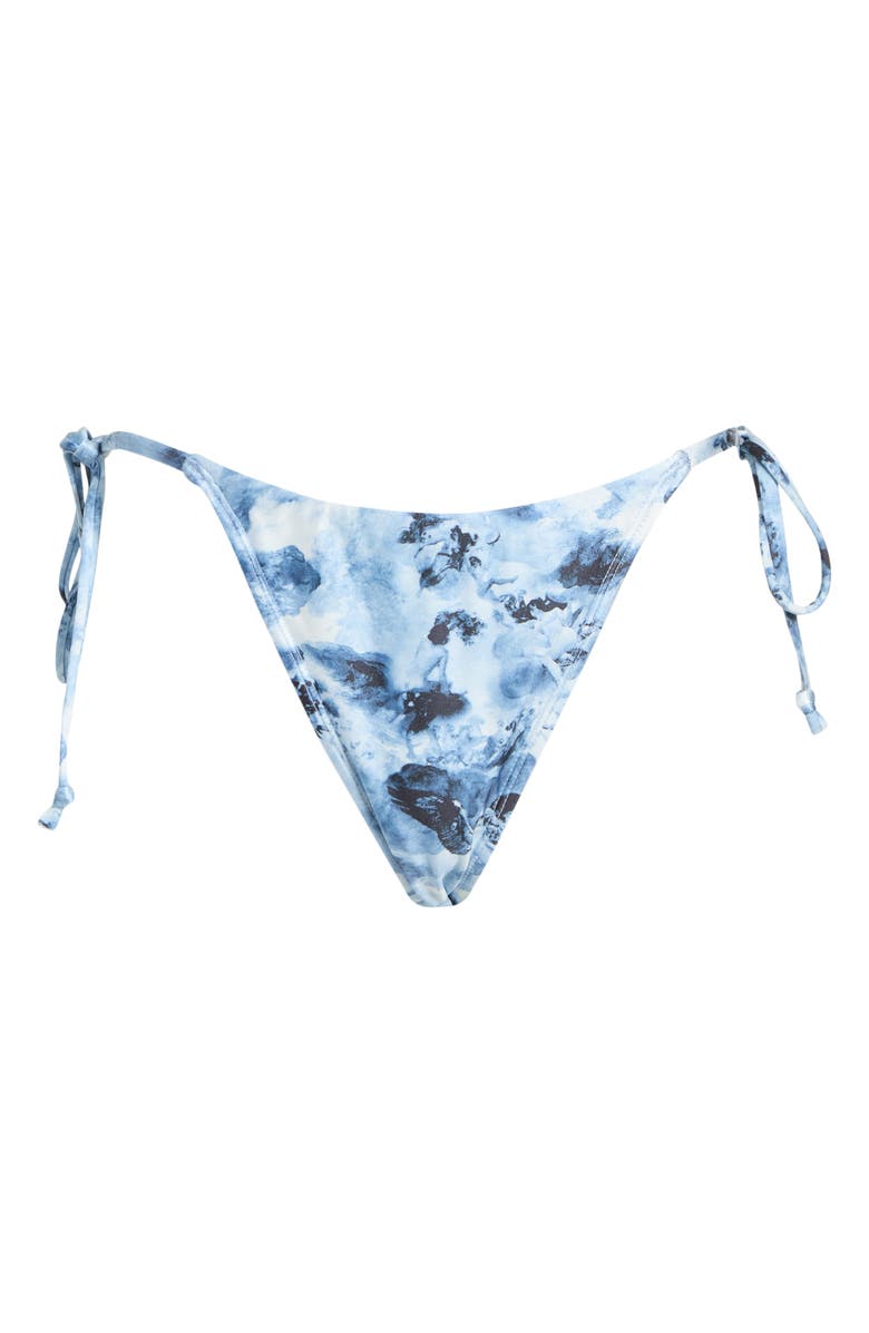 Good American String Bikini Bottoms, Main, color, Blue Angel Print