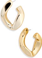 Tasha Chunky Abstract Hoop Earrings