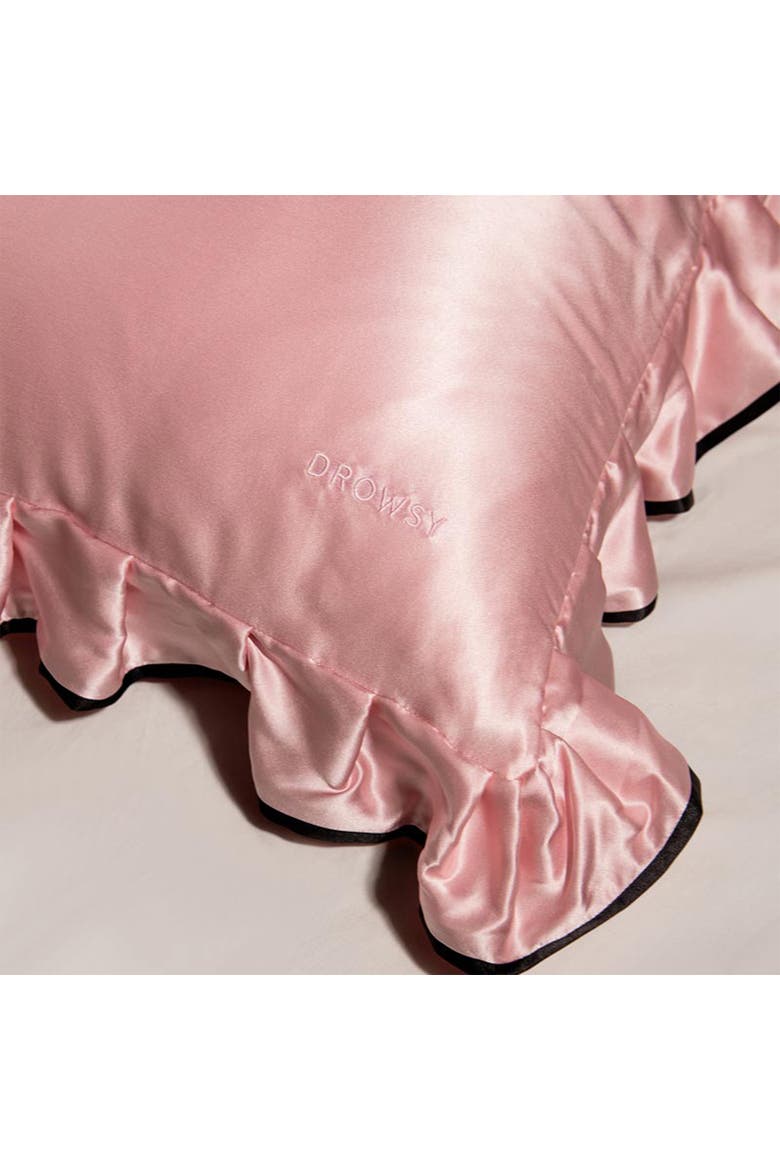Silk Pillowcase, Alternate, color, Sleep and the City Pink