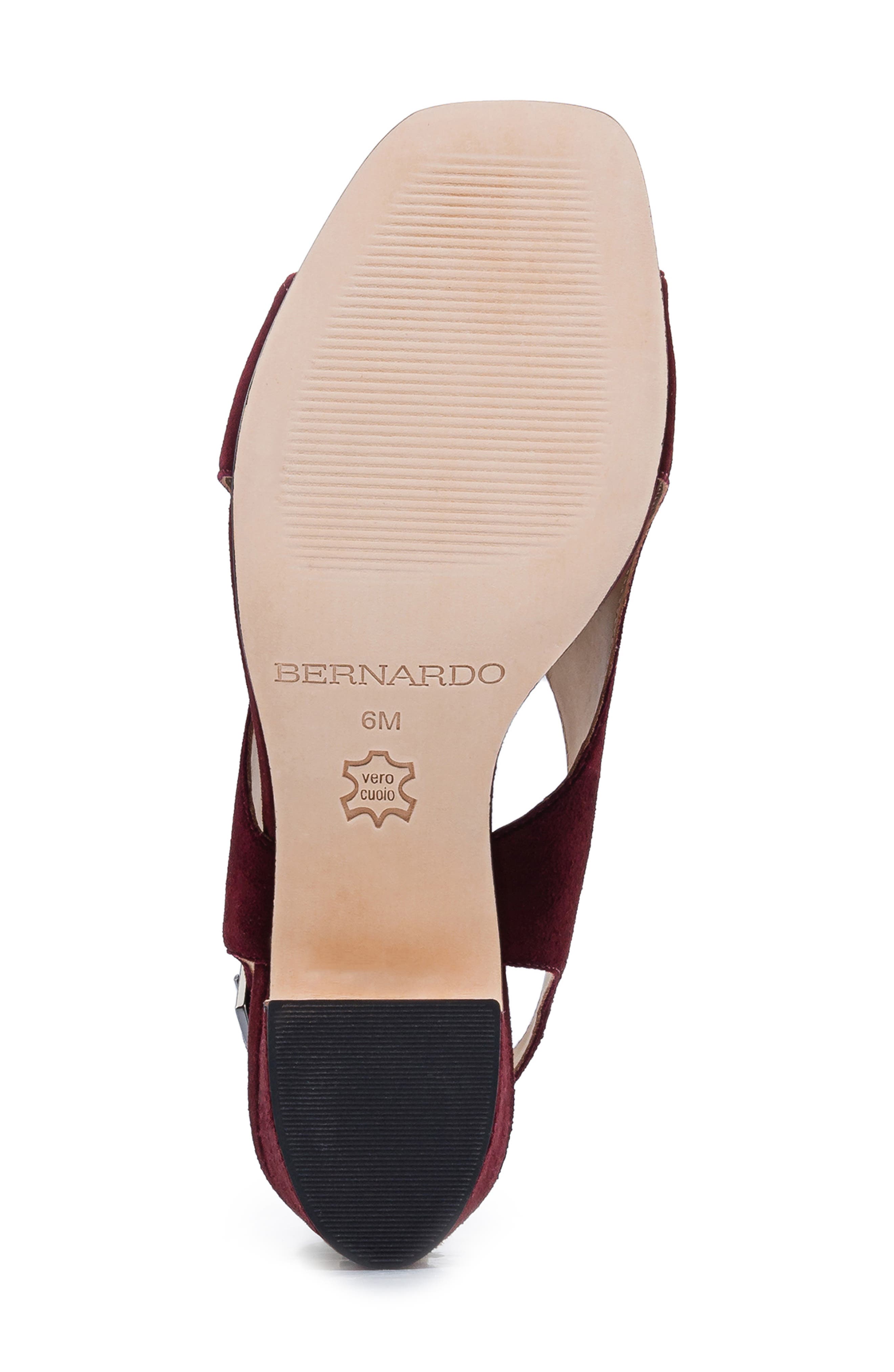 Bedford Mid Heel Sandal, Alternate, color, AUBERGINE