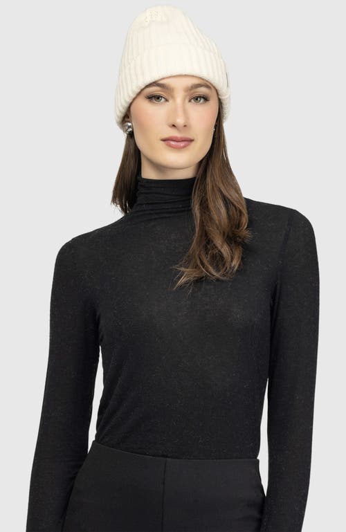 Gorski Cashmere Knit Hat In White