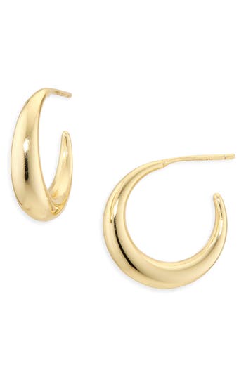 Argento Vivo Tapered Hoop Earrings In Gold