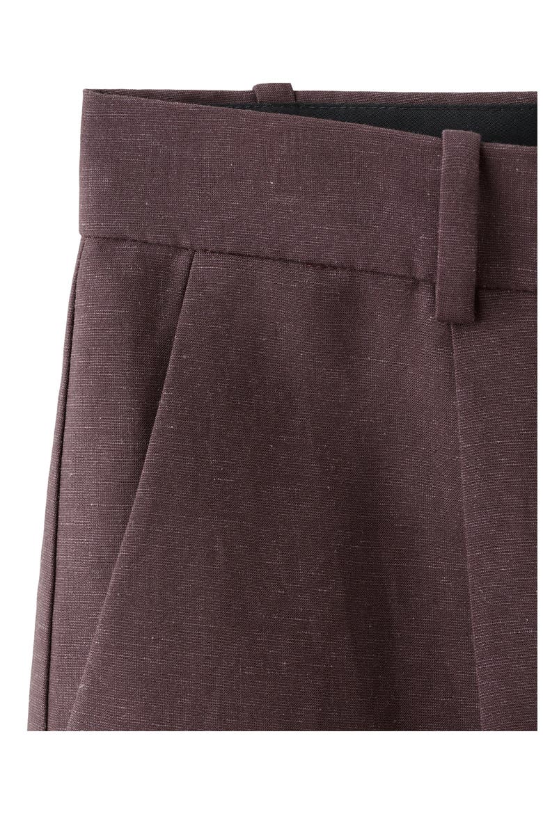 Argelia Pleated Bermuda shorts, Alternate, color, PURPLE
