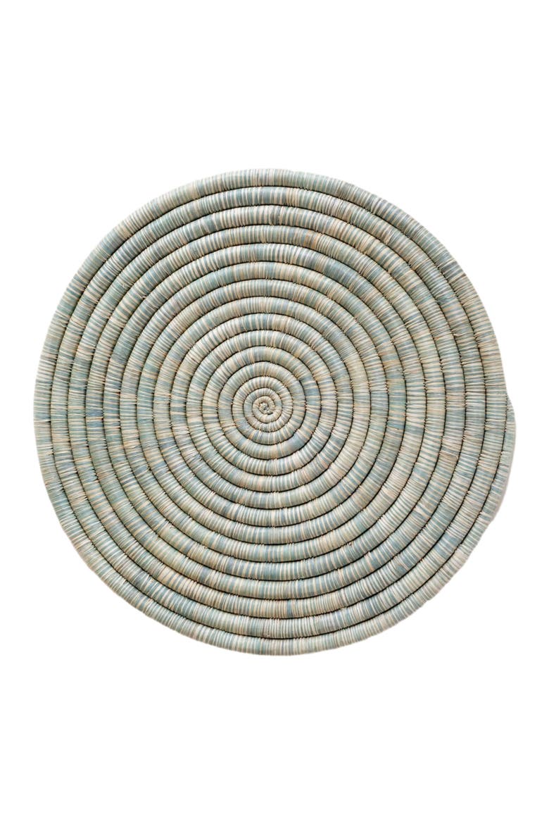 Mixed Raffia Platter, Main, color, Sage & Natural