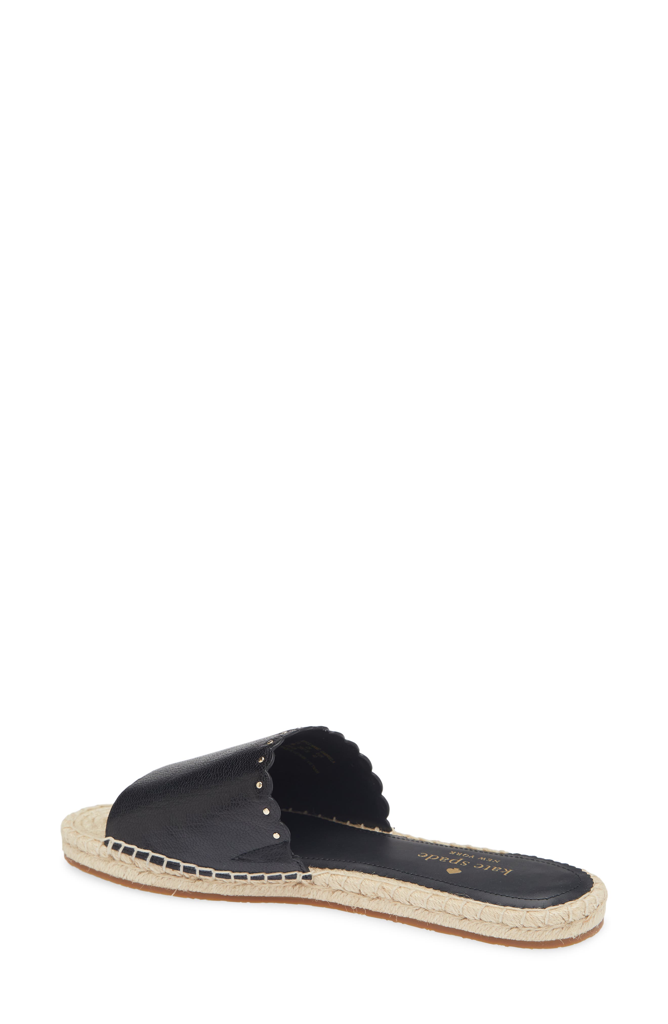Kate Spade New York gabriela espadrille slide sandal, Alternate, color, Black