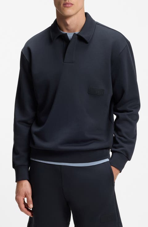 Cotton Jersey Long Sleeve Polo
