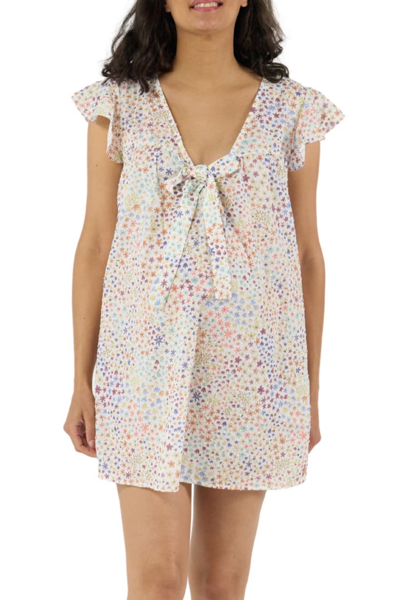 Caroline Maternity and Nursing Nightdress, Alternate, color, Multicolor