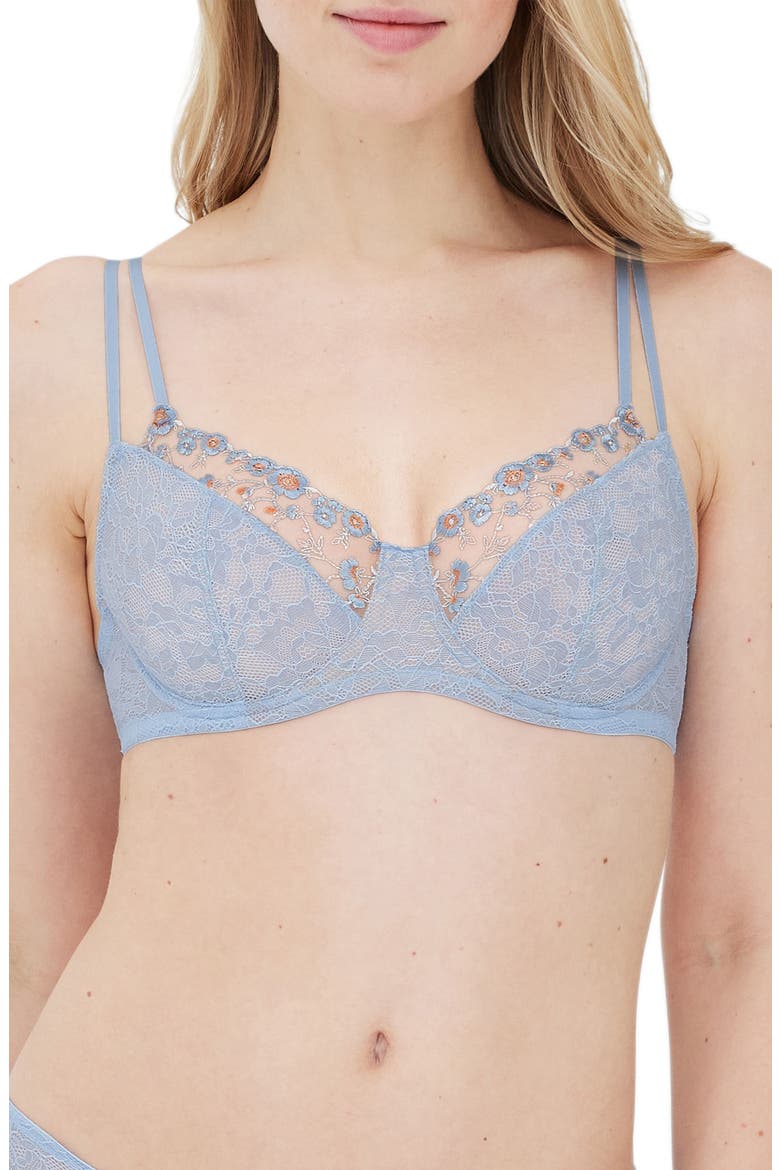 Paradise Underwire Bra, Alternate, color, DOVE BL CB