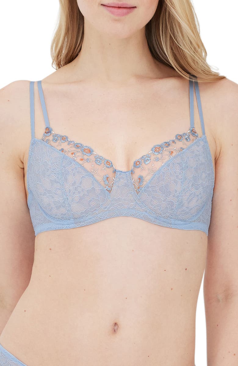 Skarlett Blue Paradise Underwire Bra, Alternate, color, Dove Bl Cb