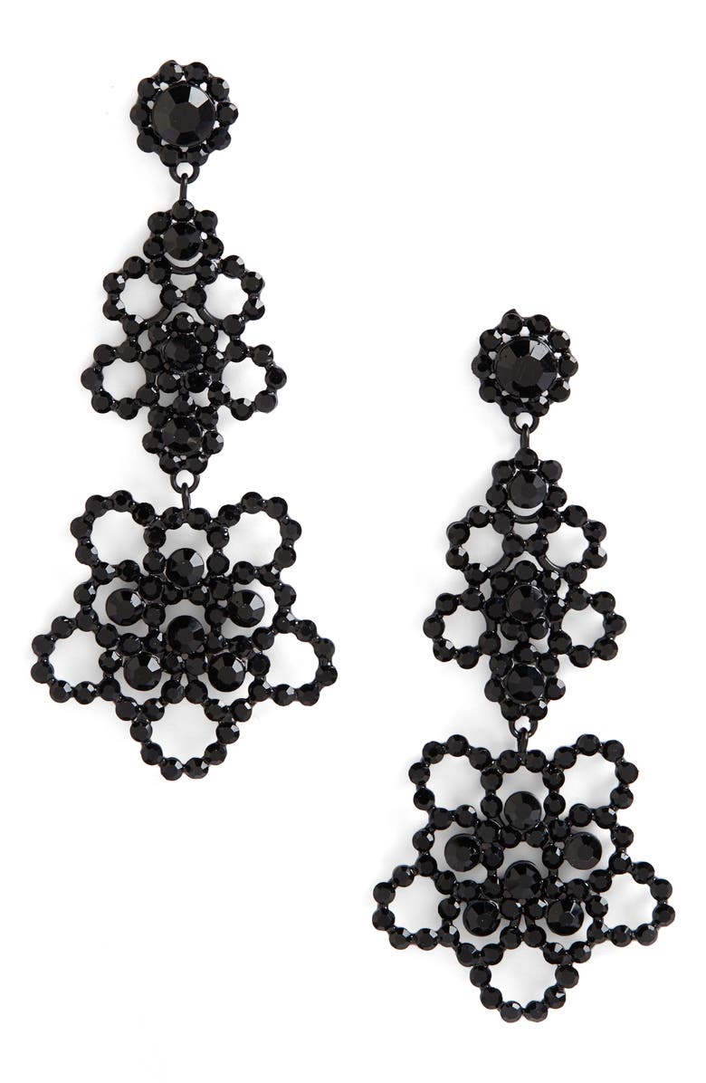 Kate Spade New York crystal lace drop earrings, Main, color,