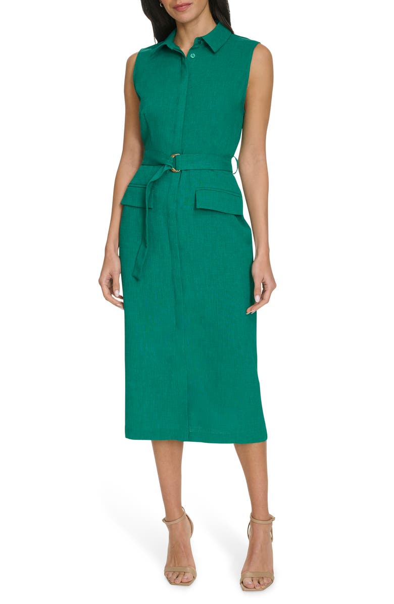 Calvin Klein
 Belted Midi Shirtdress main image 1