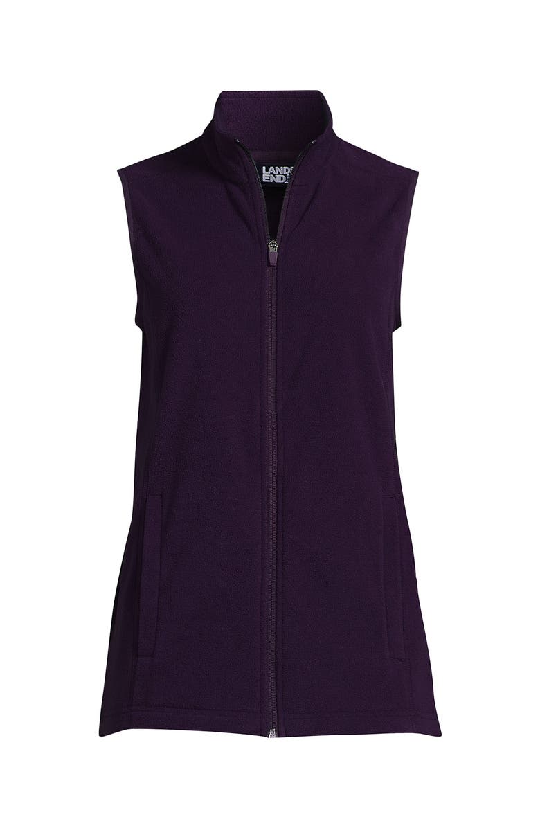 Lands' End Thermacheck 100 Fleece Vest, Alternate, color, Blackberry