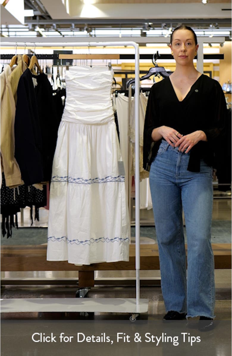 Oia Strapless Maxi Dress, sales video thumbnail