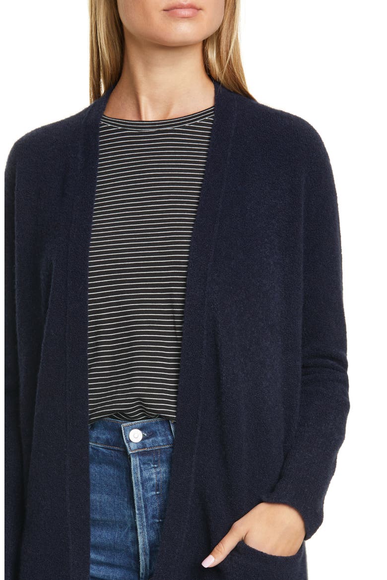 Cashmere Blend Cardigan, Alternate, color, NAVY NIGHT