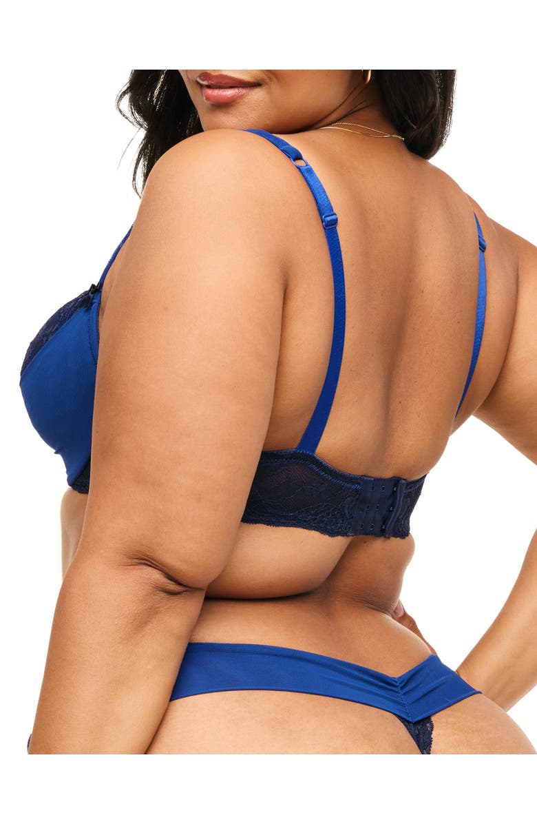 Adore Me Clairabella Contour Demi Bra, Alternate, color, Dark Blue