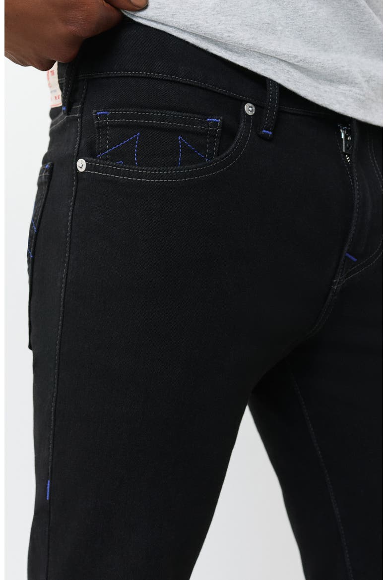 Rocco Super T Flap Raw Hem Jean Shorts, Alternate, color, RINSE BLACK