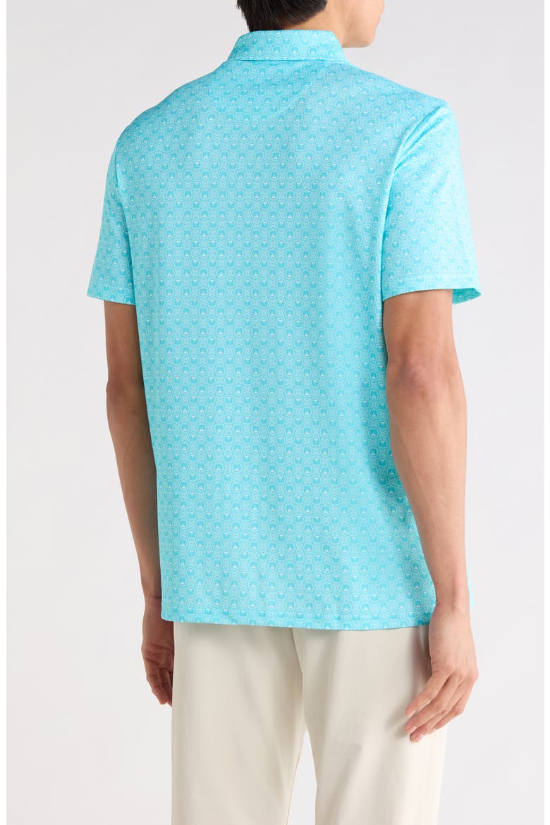 Tini Geo Print Polo, Alternate, color, BLUE RADIANCE