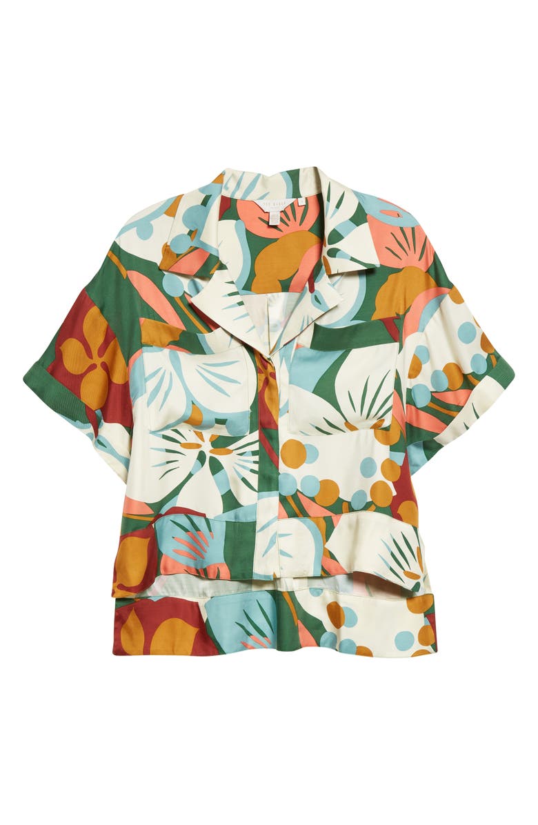 Ted Baker London Talah Boxy Button-Up Shirt, Alternate, color,