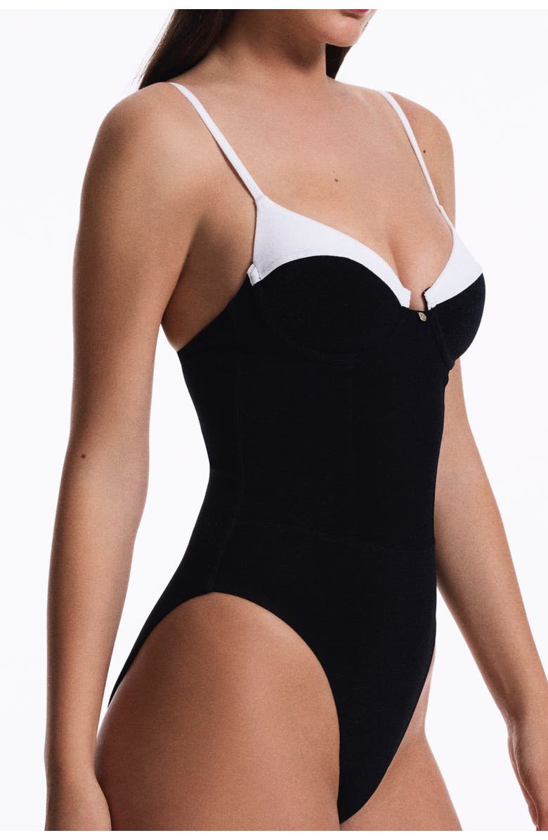 House Of Silk Clair Swimsuit, Alternate, color, Black