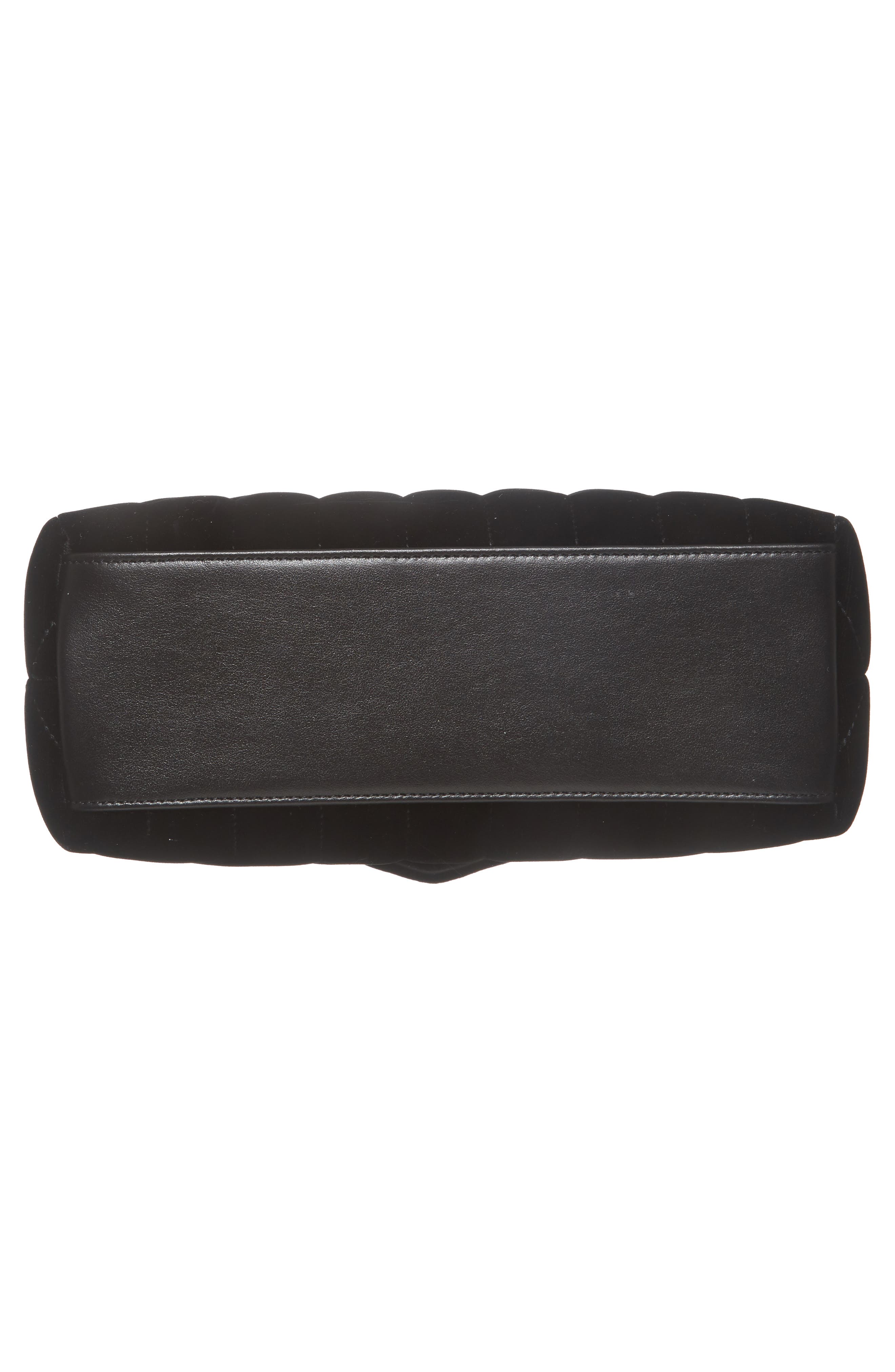 Saint Laurent Small Loulou Matelassé Velour Shoulder Bag, Alternate, color, 
